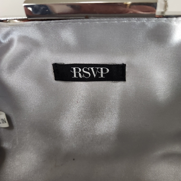 RSVP Gorgeous Clear Gem Special Occasion Clutch - Picture 3 of 12